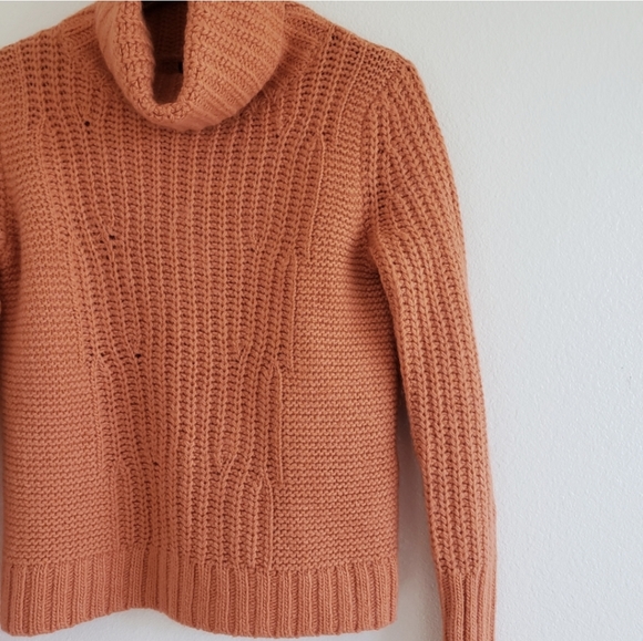 Orange Banana Republic Italian Yarn wool, alpaca, acrylic sweater small - Picture 7 of 14